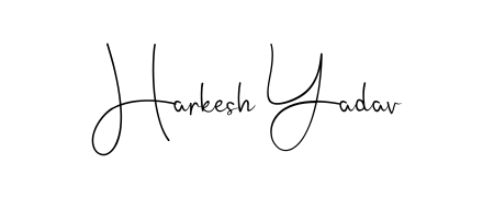 The Andilay-7BmLP font transforms the name Harkesh Yadav into an executive sign with sharp precision and distinguished character. Harkesh Yadav signature style 4 images and pictures png