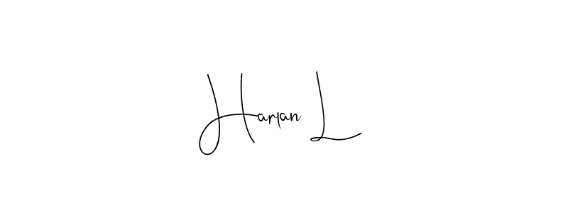 You can use this online signature creator to create a handwritten signature for the name Harlan L. This is the best online autograph maker. Harlan L signature style 4 images and pictures png