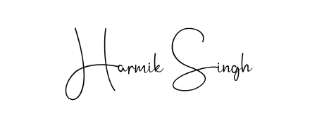 Create your official email sign-off with Harmik Singh name in Andilay-7BmLP style. Crisp, clean, and perfectly legible across all screens. Harmik Singh signature style 4 images and pictures png