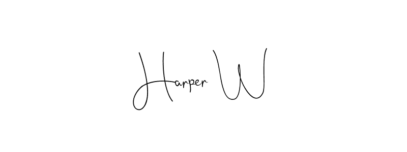 You can use this online signature creator to create a handwritten signature for the name Harper W. This is the best online autograph maker. Harper W signature style 4 images and pictures png