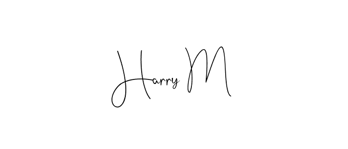 How to Draw Harry M signature style? Andilay-7BmLP is a latest design signature styles for name Harry M. Harry M signature style 4 images and pictures png