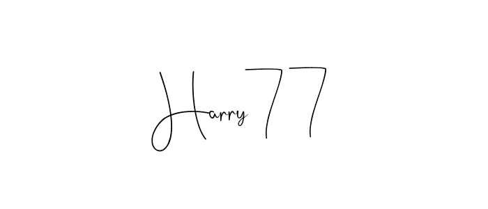if you are searching for the best signature style for your name Harry77. so please give up your signature search. here we have designed multiple signature styles  using Andilay-7BmLP. Harry77 signature style 4 images and pictures png