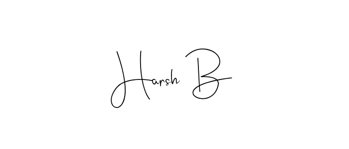 Use a signature maker to create a handwritten signature online. With this signature software, you can design (Andilay-7BmLP) your own signature for name Harsh B. Harsh B signature style 4 images and pictures png