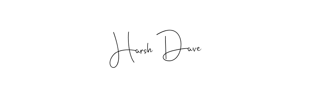 Make a beautiful signature design for name Harsh Dave. With this signature (Andilay-7BmLP) style, you can create a handwritten signature for free. Harsh Dave signature style 4 images and pictures png