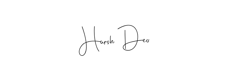 Create a beautiful signature design for name Harsh Deo. With this signature (Andilay-7BmLP) fonts, you can make a handwritten signature for free. Harsh Deo signature style 4 images and pictures png