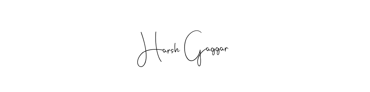 Harsh Gaggar stylish signature style. Best Handwritten Sign (Andilay-7BmLP) for my name. Handwritten Signature Collection Ideas for my name Harsh Gaggar. Harsh Gaggar signature style 4 images and pictures png