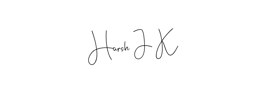 Also we have Harsh J K name is the best signature style. Create professional handwritten signature collection using Andilay-7BmLP autograph style. Harsh J K signature style 4 images and pictures png