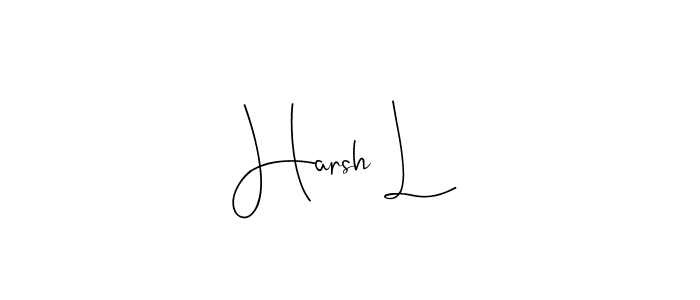 Similarly Andilay-7BmLP is the best handwritten signature design. Signature creator online .You can use it as an online autograph creator for name Harsh L. Harsh L signature style 4 images and pictures png