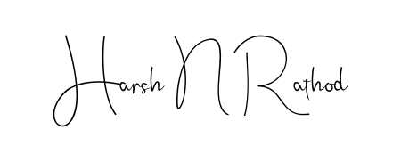 The best way (Andilay-7BmLP) to make a short signature is to pick only two or three words in your name. For converting this name Harsh N Rathod. Harsh N Rathod signature style 4 images and pictures png