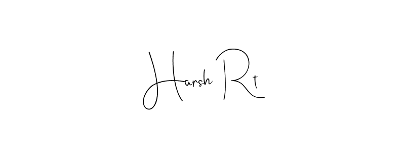 How to make Harsh Rt name signature. Use Andilay-7BmLP style for creating short signs online. This is the latest handwritten sign. Harsh Rt signature style 4 images and pictures png