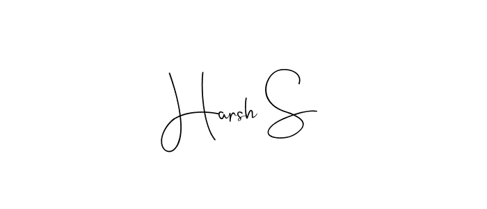 Design your own signature with our free online signature maker. With this signature software, you can create a handwritten (Andilay-7BmLP) signature for name Harsh S. Harsh S signature style 4 images and pictures png