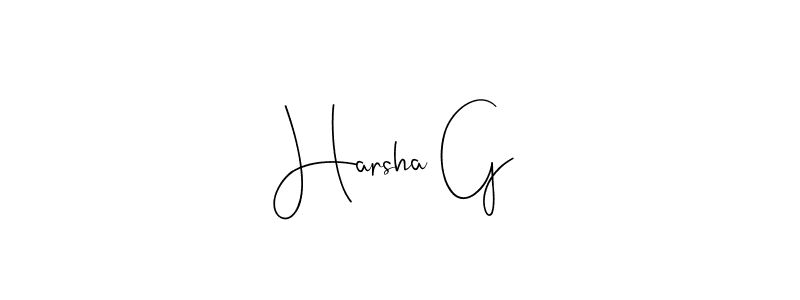 Make a beautiful signature design for name Harsha G. Use this online signature maker to create a handwritten signature for free. Harsha G signature style 4 images and pictures png