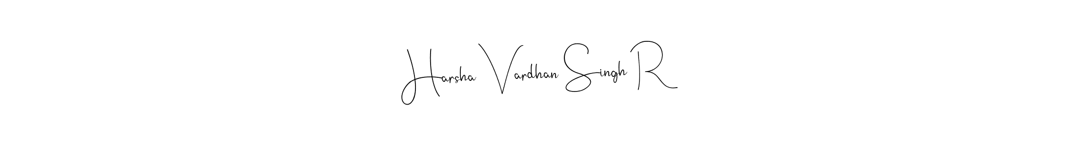 Andilay-7BmLP is a professional signature style that is perfect for those who want to add a touch of class to their signature. It is also a great choice for those who want to make their signature more unique. Get Harsha Vardhan Singh R name to fancy signature for free. Harsha Vardhan Singh R signature style 4 images and pictures png