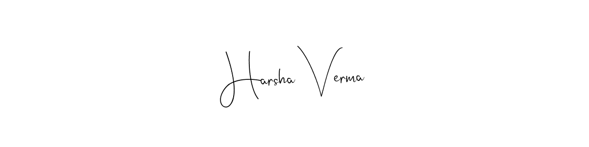 You should practise on your own different ways (Andilay-7BmLP) to write your name (Harsha Verma) in signature. don't let someone else do it for you. Harsha Verma signature style 4 images and pictures png