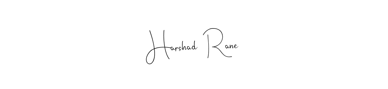 Make a beautiful signature design for name Harshad  Rane. With this signature (Andilay-7BmLP) style, you can create a handwritten signature for free. Harshad  Rane signature style 4 images and pictures png