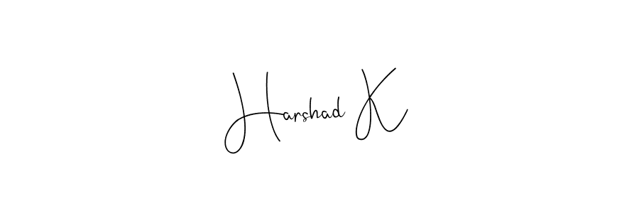 Best and Professional Signature Style for Harshad K. Andilay-7BmLP Best Signature Style Collection. Harshad K signature style 4 images and pictures png