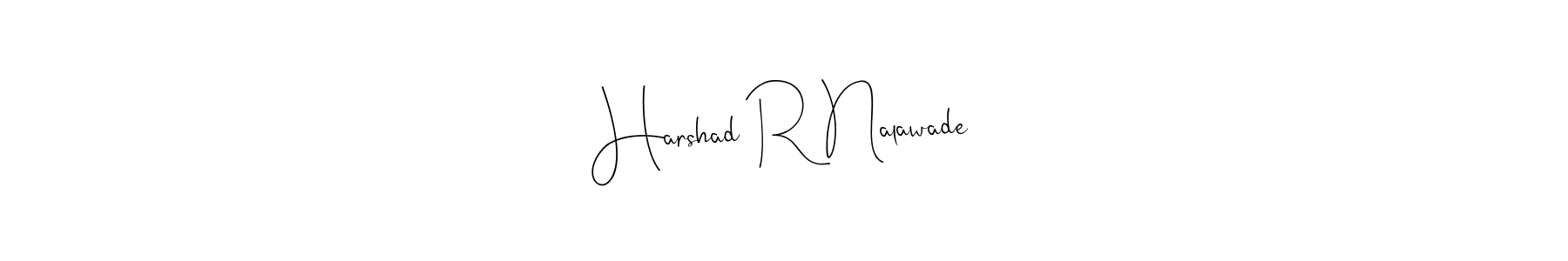 Make a beautiful signature design for name Harshad R Nalawade. Use this online signature maker to create a handwritten signature for free. Harshad R Nalawade signature style 4 images and pictures png