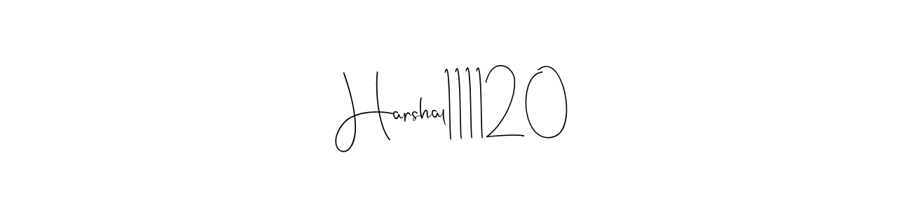 It looks lik you need a new signature style for name Harshal111120. Design unique handwritten (Andilay-7BmLP) signature with our free signature maker in just a few clicks. Harshal111120 signature style 4 images and pictures png