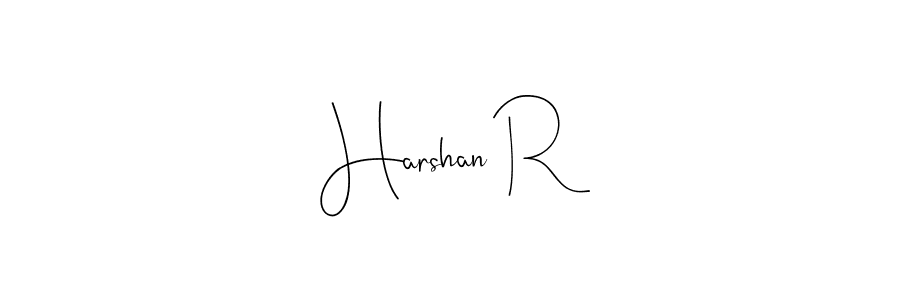 Make a beautiful signature design for name Harshan R. Use this online signature maker to create a handwritten signature for free. Harshan R signature style 4 images and pictures png