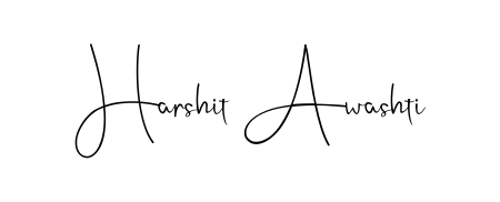 Get inspired by this graceful Andilay-7BmLP signature style for name Harshit Awashti. Smooth loops and balanced proportions for everyday use. Harshit Awashti signature style 4 images and pictures png