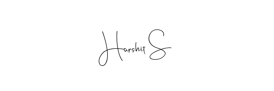 Use a signature maker to create a handwritten signature online. With this signature software, you can design (Andilay-7BmLP) your own signature for name Harshit S. Harshit S signature style 4 images and pictures png
