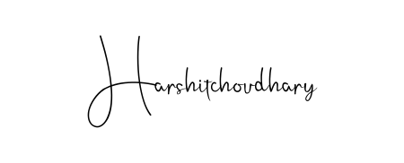 The Andilay-7BmLP typeface gives name Harshitchoudhary a refined look. Suitable for certificates, diplomas, and official verification. Harshitchoudhary signature style 4 images and pictures png