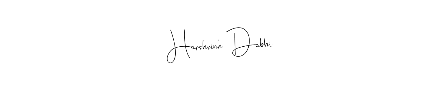 You can use this online signature creator to create a handwritten signature for the name Harshsinh Dabhi. This is the best online autograph maker. Harshsinh Dabhi signature style 4 images and pictures png