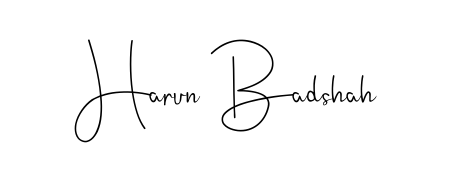 Generate high-definition signature styles for Harun Badshah. The Andilay-7BmLP typeface ensures crisp legibility and sophisticated design. Harun Badshah signature style 4 images and pictures png