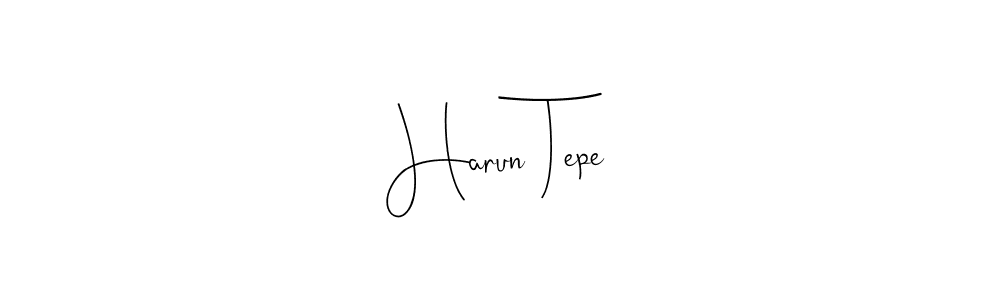 How to make Harun Tepe signature? Andilay-7BmLP is a professional autograph style. Create handwritten signature for Harun Tepe name. Harun Tepe signature style 4 images and pictures png