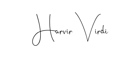 Also we have Harvir Virdi name is the best signature style. Create professional handwritten signature collection using Andilay-7BmLP autograph style. Harvir Virdi signature style 4 images and pictures png