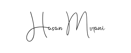 The Andilay-7BmLP font transforms the name Hasan Mulani into an executive sign with sharp precision and distinguished character. Hasan Mulani signature style 4 images and pictures png