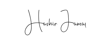 How to make Hashir Jamal name signature. Use Andilay-7BmLP style for creating short signs online. This is the latest handwritten sign. Hashir Jamal signature style 4 images and pictures png