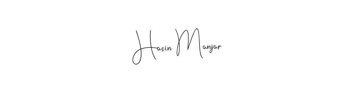 You should practise on your own different ways (Andilay-7BmLP) to write your name (Hasin Manjar) in signature. don't let someone else do it for you. Hasin Manjar signature style 4 images and pictures png