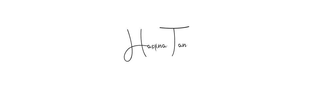 How to Draw Haslina Tan signature style? Andilay-7BmLP is a latest design signature styles for name Haslina Tan. Haslina Tan signature style 4 images and pictures png