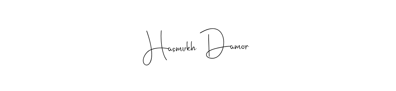 Create a beautiful signature design for name Hasmukh Damor. With this signature (Andilay-7BmLP) fonts, you can make a handwritten signature for free. Hasmukh Damor signature style 4 images and pictures png