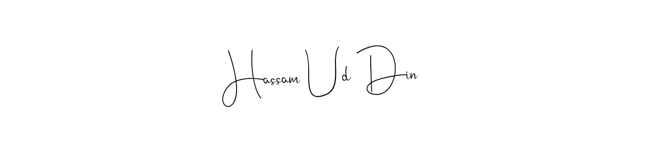 How to make Hassam Ud Din signature? Andilay-7BmLP is a professional autograph style. Create handwritten signature for Hassam Ud Din name. Hassam Ud Din signature style 4 images and pictures png