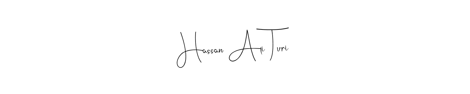 Make a beautiful signature design for name Hassan Ali Turi. Use this online signature maker to create a handwritten signature for free. Hassan Ali Turi signature style 4 images and pictures png