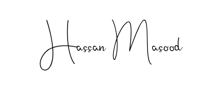 Create an unforgettable impression when signing with Hassan Masood name styled in Andilay-7BmLP typography. 100% free online generator. Hassan Masood signature style 4 images and pictures png
