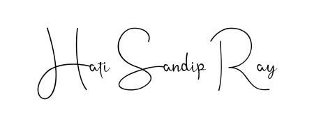 The Andilay-7BmLP handwriting style adds charm and authenticity to name Hati Sandip Ray. A wonderful choice for personal thank-you notes. Hati Sandip Ray signature style 4 images and pictures png