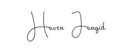 How to make Haven  Jangid signature? Andilay-7BmLP is a professional autograph style. Create handwritten signature for Haven  Jangid name. Haven  Jangid signature style 4 images and pictures png