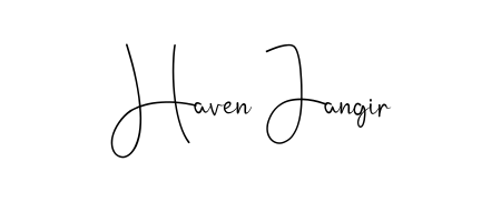You should practise on your own different ways (Andilay-7BmLP) to write your name (Haven Jangir) in signature. Don't let someone else do it for you. Haven Jangir signature style 4 images and pictures png