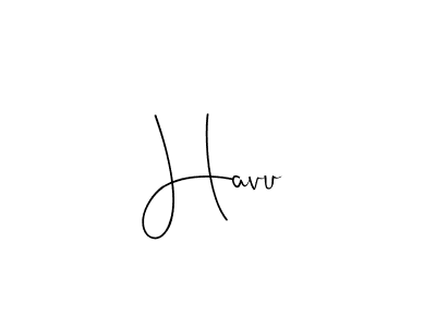Make a beautiful signature design for name Havu. With this signature (Andilay-7BmLP) style, you can create a handwritten signature for free. Havu signature style 4 images and pictures png