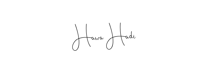 How to make Hawa Hadi signature? Andilay-7BmLP is a professional autograph style. Create handwritten signature for Hawa Hadi name. Hawa Hadi signature style 4 images and pictures png