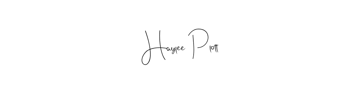 Create a beautiful signature design for name Haylee Plott. With this signature (Andilay-7BmLP) fonts, you can make a handwritten signature for free. Haylee Plott signature style 4 images and pictures png