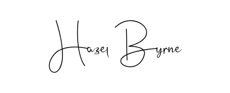 Try this chic Hazel Byrne handwritten sign style. Using Andilay-7BmLP font elements, it gives your name a sleek, memorable identity. Hazel Byrne signature style 4 images and pictures png