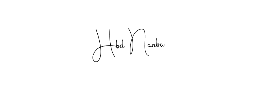 if you are searching for the best signature style for your name Hbd Nanba. so please give up your signature search. here we have designed multiple signature styles  using Andilay-7BmLP. Hbd Nanba signature style 4 images and pictures png