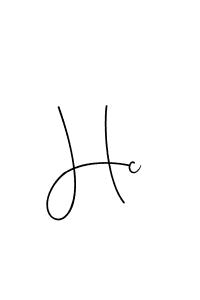 Make a beautiful signature design for name Hc. With this signature (Andilay-7BmLP) style, you can create a handwritten signature for free. Hc signature style 4 images and pictures png