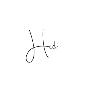 Design your own signature with our free online signature maker. With this signature software, you can create a handwritten (Andilay-7BmLP) signature for name Hcd. Hcd signature style 4 images and pictures png