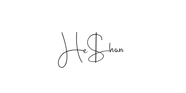 Make a beautiful signature design for name He$han. With this signature (Andilay-7BmLP) style, you can create a handwritten signature for free. He$han signature style 4 images and pictures png