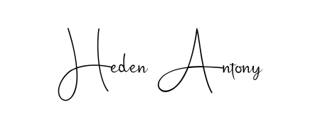 Similarly Andilay-7BmLP is the best handwritten signature design. Signature creator online. You can use it as an online autograph creator for name Heden Antony. Heden Antony signature style 4 images and pictures png